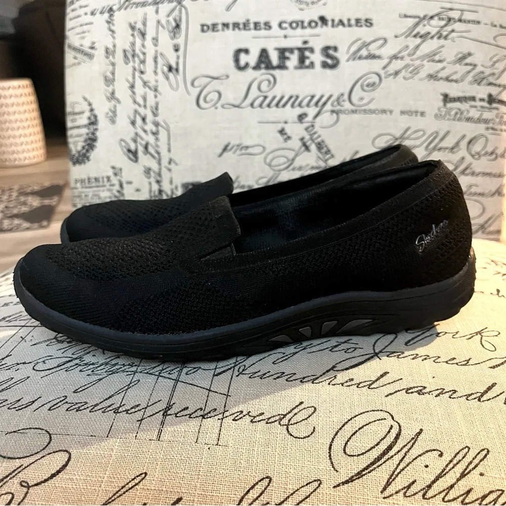 Skechers Reggae Fest 2.0 Relaxed Fit Memory Foam Shoes Size 8 Black SN 49679S - Picture 3 of 11